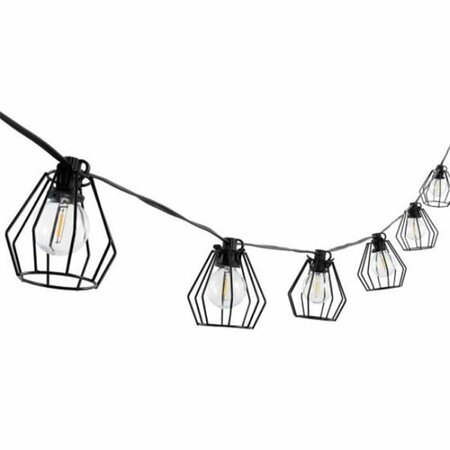 SAFAVIEH Bowne LED Outdoor String Light, Black PLT4053A